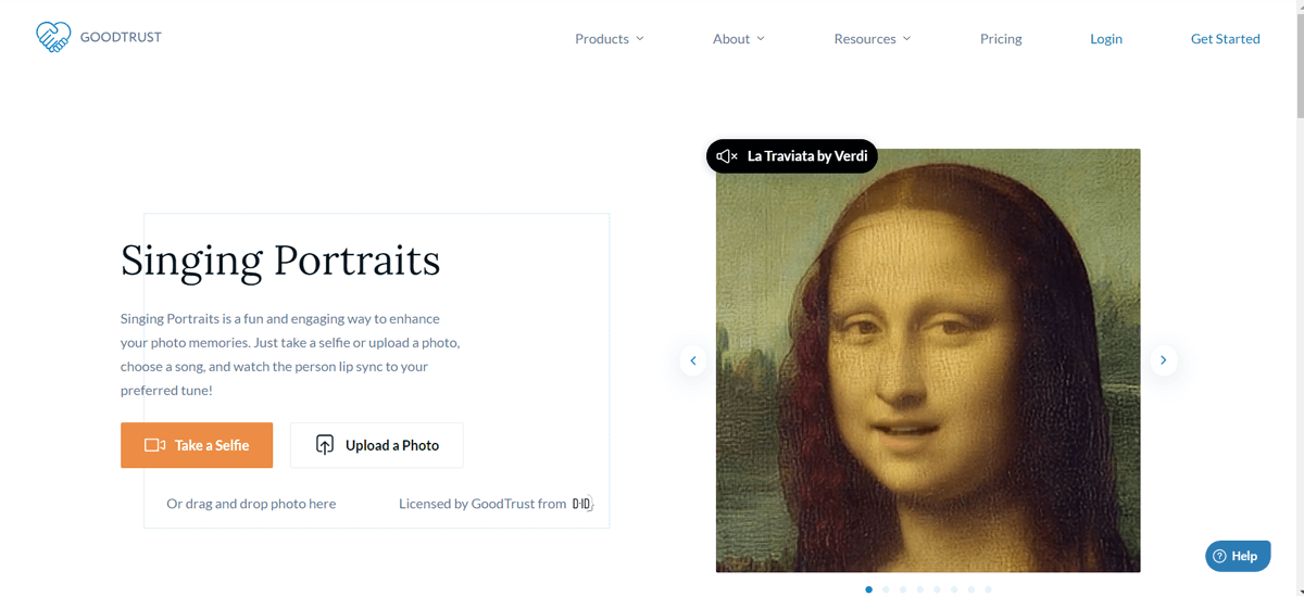 GoodTrust - Best Website That Makes Pictures Sing Naturally