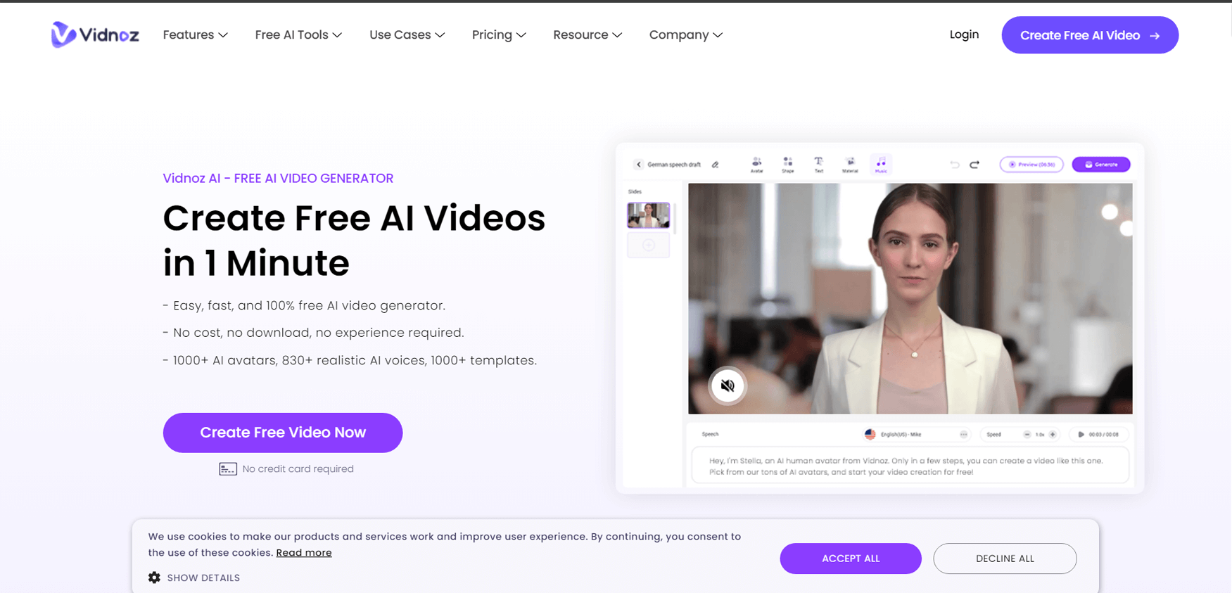 Vidnoz AI - Best Free Hasan Piker AI Voice Online Tools
