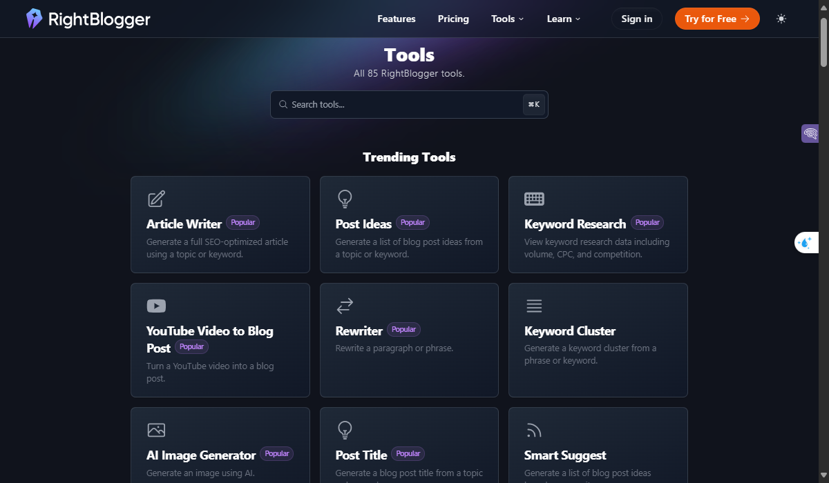 What is RightBlogger?